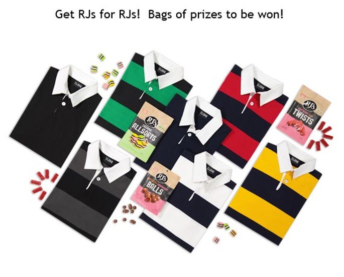 Get RJs for RJs!  Bags of prizes to be won!