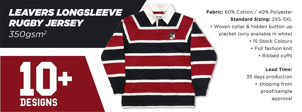 Leavers Rugby Jerseys